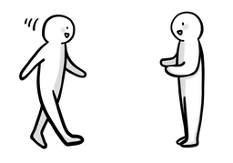 come overのイラスト